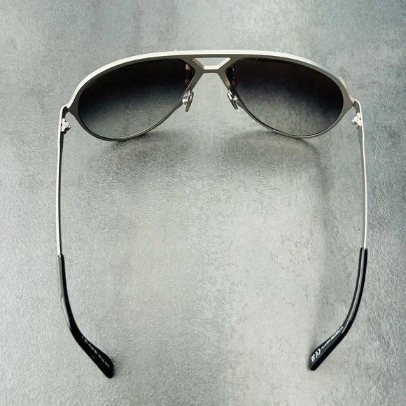 Tom Ford Silver and Brown Aviator Glasses